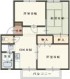 ハッピータウン高松Aの間取り画像
