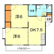 パークハイツ・知﨑 Iの間取り画像