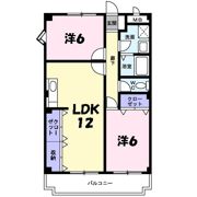 ディアコート横山の間取り画像