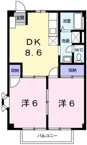 アメニティー白浜Bの間取り画像