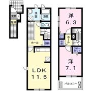 ジェントリーの間取り画像