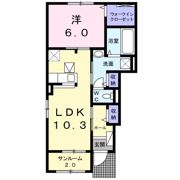エアリーⅡの間取り画像