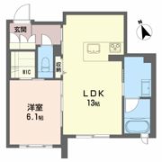 ベレオガーデンズHATAの間取り画像