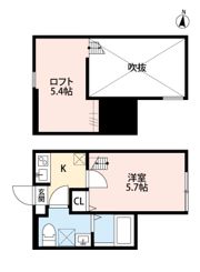アバントアンパス大和の間取り画像