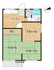 唐崎グリーンハイツの間取り画像