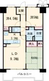 グリーンコーポ東生駒の間取り画像