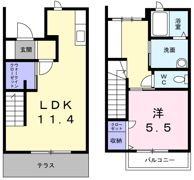 ディアス松縄 B棟の間取り画像
