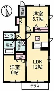 シャーメゾン春日 A棟の間取り画像