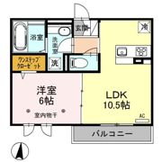 ﾛｲｼﾞｪﾝﾄﾊﾟｰｸｽ ﾚｲｸﾀｳﾝ Ⅲ Gの間取り画像