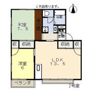 メルベイユ・ナカヤマB棟の間取り画像