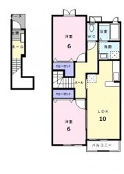 てぃーだ Bの間取り画像