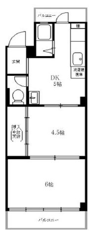 諏訪山マンションの間取り画像
