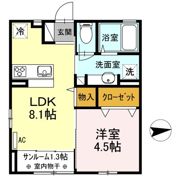 ティエドール Aの間取り画像
