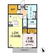 エリタージュ朝倉 Northの間取り画像