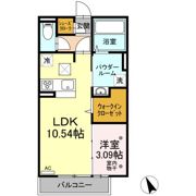エリタージュ朝倉 Northの間取り画像