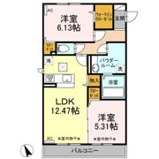 エリタージュ朝倉 Northの間取り画像