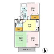 スプリングハイム Bの間取り画像