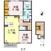 コマース グローリーⅡの間取り画像
