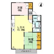 セジュール玉木 Dの間取り画像