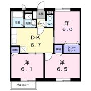 ユピテル610の間取り画像