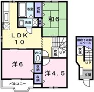 クレストール上野田 Bの間取り画像