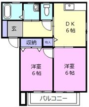 サウスアベニュー・エヌ Dの間取り画像