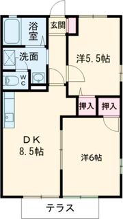 ハートホーム八ッ橋Aの間取り画像