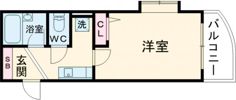 エスリード三宮フラワーロードの間取り画像