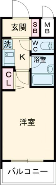 エスリード三宮第3の間取り画像