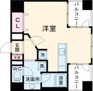 プレジール三ノ宮の間取り画像
