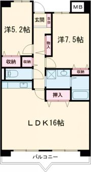 サニーガーデンの間取り画像