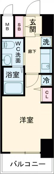 エステムプラザ神戸三宮ルクシアの間取り画像