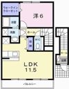 ソレアードⅡの間取り画像