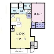 リバーサイド本山 Aの間取り画像