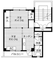 ビレッジハウス向田2号棟の間取り画像
