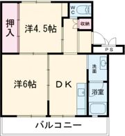 ビレッジハウス吉田宮小路2号棟の間取り画像