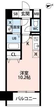La vie claire Tuboi（ラヴ ィ クレール ツボイ）の間取り画像