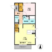 ヒル ヴァレイ Bの間取り画像