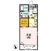 ルビー Dの間取り画像