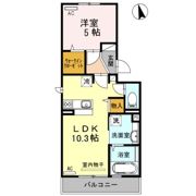 エスポワール中村の間取り画像