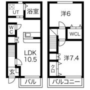 clair petit bois(クレール プティ ボワ)B棟の間取り画像