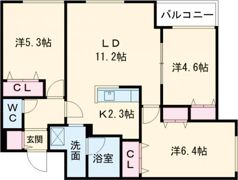 ブランシャール菊水Cherの間取り画像