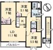 クレシェンドKの間取り画像