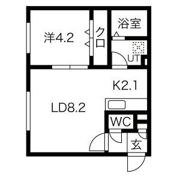 Precious Time北9条(プレシャスタイム北9条)の間取り画像