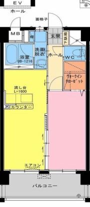 Rivers Court（リバーズ コート）の間取り画像