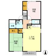 ドミールHAYASHI Bの間取り画像
