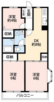 ベルデユール永野Ⅰの間取り画像