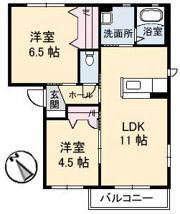 シャーメゾンプランドール B棟の間取り画像