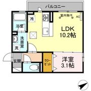 ディーアリビラの間取り画像