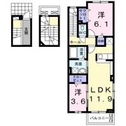 ディアコート口酒井 参番館の間取り画像